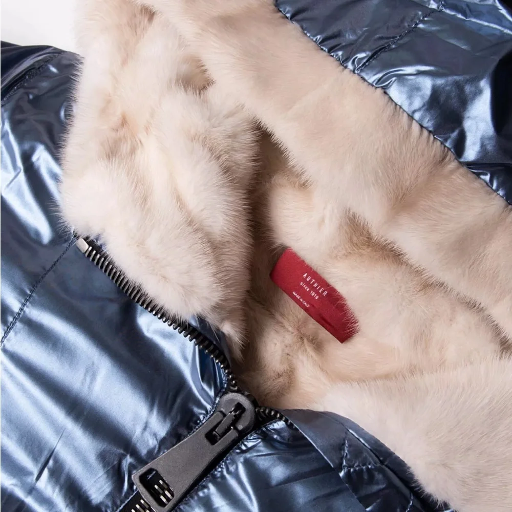 RRP$5600 AUTHIER SKI Anorak
Jacket IT46 US10 M Genuine Mink Fur
Lining Pullower - Picture 8 of 9